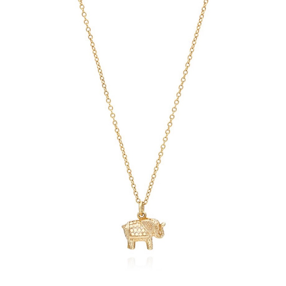 ISO ISO ISO Anna Beck Gold Elephant Necklace